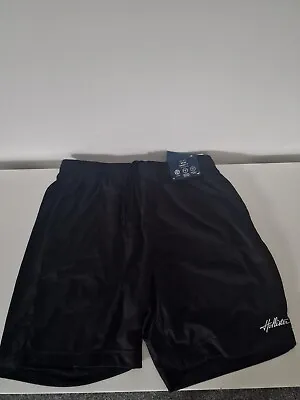 Hollister Mens Mesh Logo 7  Shorts. New With Tags. Medium. Black. RRP £25 • £15.99