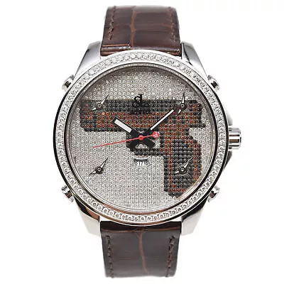 New Jacob&Co. Five Time Zones JU-GUN 46mm Steel Set With Diamonds Men's Watch • £118200