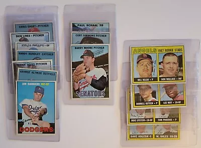 1967 Topps Lot Chris Short Rookie Paul Schaal Bat Error Mike Epstein Rookie • $79.50