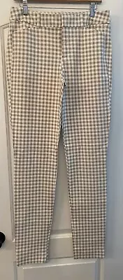 NWOT Old Navy Women’s Beige/White Gingham Check Straight Pants Size 8 Tall • $19.99