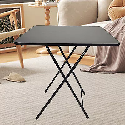 Foldable Dinner TV Table Square Solid 2-4 Persons Desk For Home Office Study • £20.69