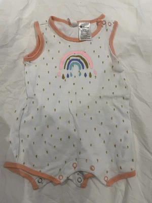 £0.99 • Buy Rainbow Baby Zip Up Sleepsuit 🌈 6 Months Dymples 🌈