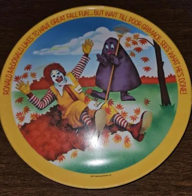 1977 McDonald's Lexington Plate Fall Vintage • $10.95