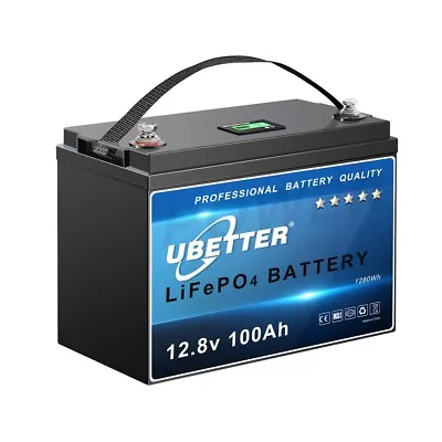 12V 100Ah + LCD Mini Size LiFePO4 Lithium Battery Deep Cycle BMS For RV Solar • $209.99