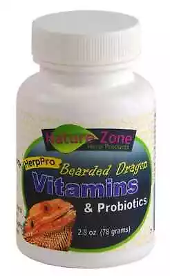 $11.95 • Buy Nature Zone Bearded Dragon Vitamins & Probiotics Supplement 2.8oz