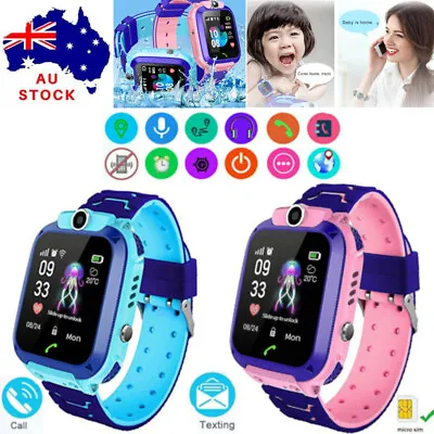 $10.99 • Buy Kids Tracker Smart Watch Waterproof Phone GSM Alarm Camera SOS Call Children