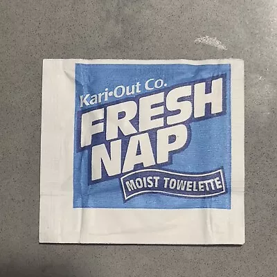 1 Kari-Out Moist Towelettes/Fresh Nap/Wet Wipes Individually Wrapped Lemon-scent • $0.99