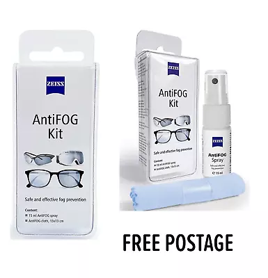 ZEISS AntiFOG Kit - 15 Ml Spray & Cloth • £3.99