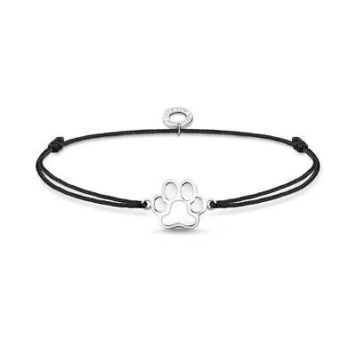 Thomas Sabo Bracelet - Little Secret Black With Silver Paw • $81