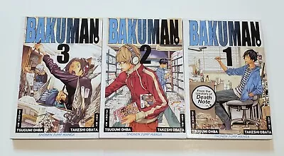 Bakuman Manga By Tsugumi Ohba And Takeshi Obata Volumes 1-3 English • $19