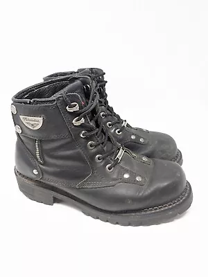 Milwaukee Motorcycle Co. # MB445 Outlaw Freedom Biker Boots Leather Sz 9.5 D • $46.99