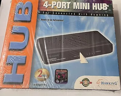 HawkinG PN400TPA ~ 4-Port Mini HUB 10 Mbps Ethernet Hub • $15