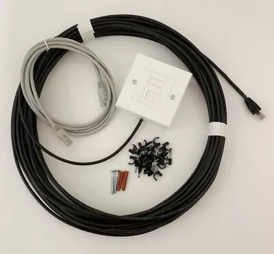£9.95 • Buy 5-100m Cat5e External Outdoor Home Office Network Extension Kit 100% Copper Lot