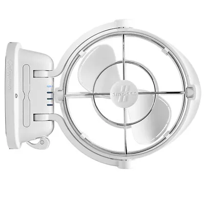 White Caframo Sirocco 11 12v 24VOLT 360 Fan Caravan BOAT ACCESSORIES JAYCO PARTS • $178