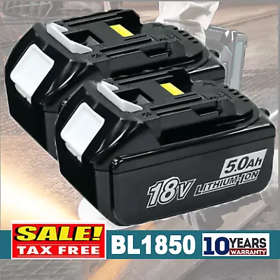 For Makita BL1850B-2 18V LXT Lithium-Ion 5.0 Ah Battery (2 Pack) • $23.91