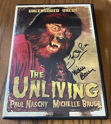 SIGNED *The Unliving* Uncut OOP DVD By Michelle Bauer + Fred Olen Ray ~ Naschy • $99.99