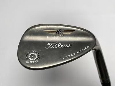 Titleist Vokey Spin Milled SM4 Black Sand Wedge SW 56* 14 Bounce Wedge Steel RH • $54.39