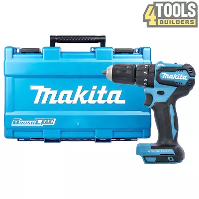 Makita DHP483ZJ 18V LXT Brushless 2 Speed Compact Combi Drill With Carry Case • £69.90