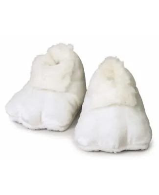 White Plush Bunny Adult Shoes (Pair) Easter Rabbit Mascot Feet Costume Slippers • $28.13