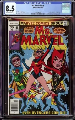 Ms Marvel # 18 CGC 8.5 OW/W (Marvel 1978) 1st Full Appearance Of Mystique • $195