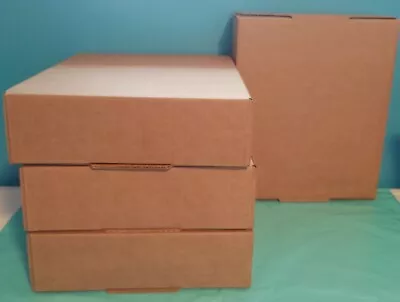 50 12x10x3 Boxes Blank Cardboard Corrugated Shipping Packing Tapeless Easy Fold  • $27