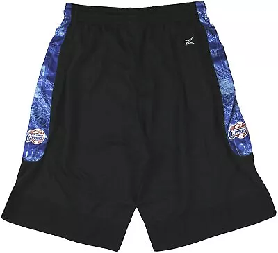 Zipway NBA Basketball Men's Los Angeles Clippers Blue Print Shorts Black • $19.99