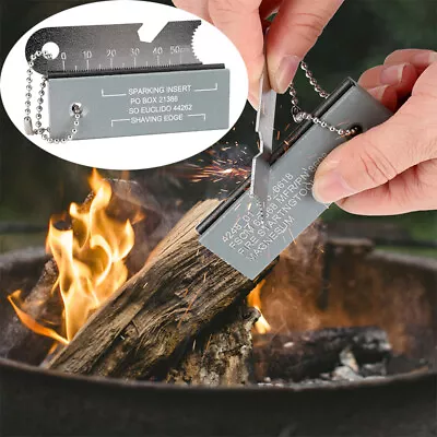 Magnesium Fire Starter Flint Ferro Striker Knife Camping Backpacking Survival US • $8.79