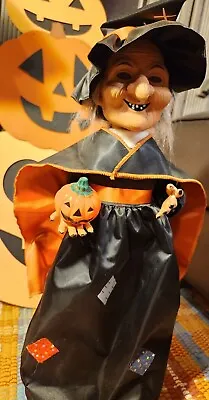 Vintage 1995 Motionettes 17  Witch Halloween Animated Lighted Electronic  • $12.50