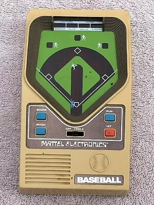 Vintage 1978 Mattel Electronic Baseball Handheld Game It Works Along With Sound • $34