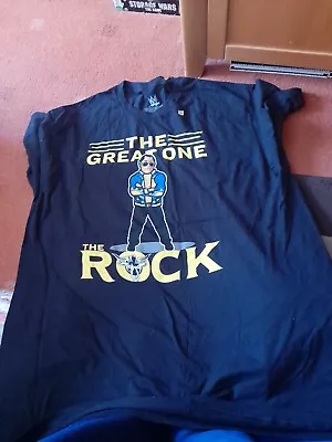 £15 • Buy Official WWE Euroshop T-Shirt Nerds The Rock Great One Size 2xl