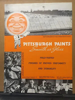 Vtg Catalog Pittsburgh Paints 1940 Color Chart Enamel Stain • $18.98