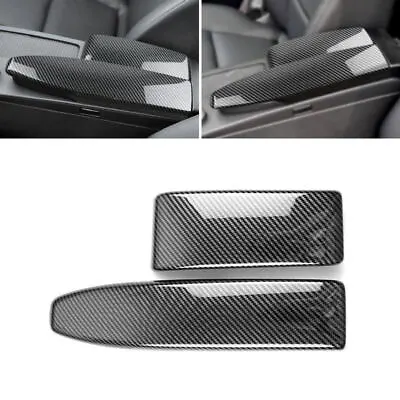 ABS Carbon Texture Center Armrest Box Cover For Mercedes Benz C E GLK Class W204 • $17.99