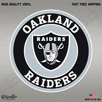 Oakland Raiders Football Color Logo Sports Decal Sticker-Free Shipping • $1.99
