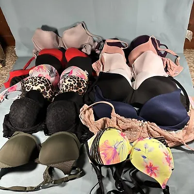 Bundle Lot Of 16 Victoria’s Secret Bras Size 36C Pink Nautica • $149.99