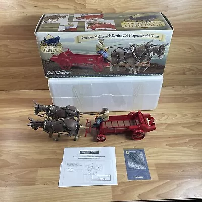 ERTL Horse Drawn Heritage McCormick-Deering 200-H Spreader With Team #4253 • $199.99