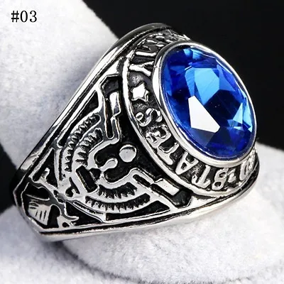 Luxury Men Stainless Steel 316L Ring United States US Army Military Ring Gifts • $3.19