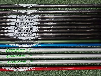 $109 • Buy Project X Evenflow Red Green Blue Black - Golf Shafts - Grip + Adapter Included
