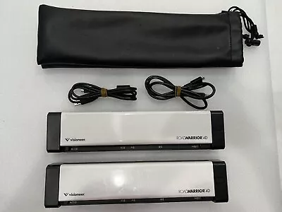 Lot Of 2 Visioneer RoadWarrior 4D USB Double Sided Document Scanner 85-0315-000 • $50