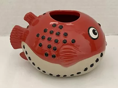 Munktiki Imports Red Puffer Fish Tiki Mug Design By Paul Nielsen • $49.98