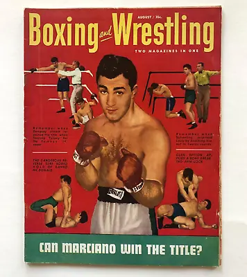 1952 Boxing And Wrestling Magazine Rocky Marciano Jack Dempsey Fights Vintage • $15.99