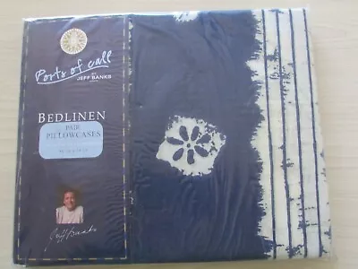 £12.95 • Buy Jeff Banks Ports Of Call - JAKARTA H/WIFE Pillowcases ( Pair )  NEW.