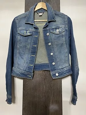 MOSSIMO Supply CO Button Down Blue Denim Jean Jacket Women's Size Small • $9.99