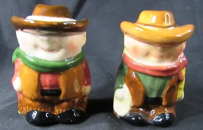 Vintage Cowboy And Cowgirl Salt And Pepper Shakers • $7