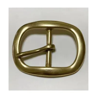 Fits 1-1/2  Belts - Pure Copper Solid Belt Buckle Oval Center Bar Buckle USA • $10.35