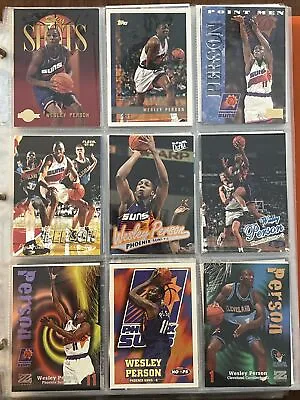 36 Various Year Card Lot - Wesley Person - Auburn Tigers Suns Cavs Grizzlies • $12