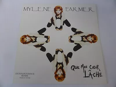 Mylene Farmer Que Mon Coeur Lache Original 1992 12  Excellent  + • $46