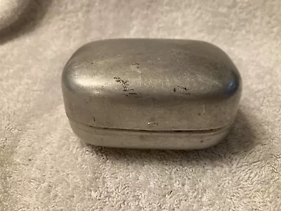 Vintage Antique Aluminum Metal Soap Holder Container Travel Case Hallmark 1945 • $14.99