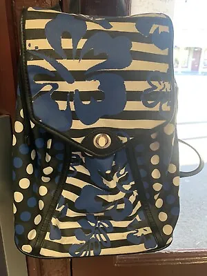 $100 • Buy Mimco Blue, White And Black Backpack Like New 