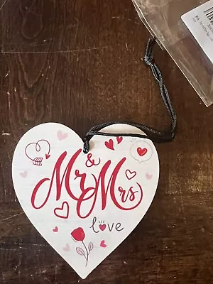 CAKIROTS Mr And Mrs Sign Wedding Wooden • $7.99