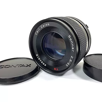 Contax Carl Zeiss Sonnar T* 85mm F/2.8 MMJ Lens For CY Mount [Near Mint] #1114 • $330
